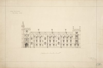 New College Oxford: Proposed New Buildings by George Gilbert Scott